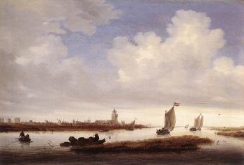 Salomon Van Ruysdael : View of Deventer Seen from the North-West